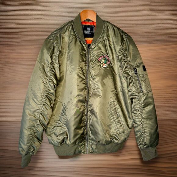 South Pole Other - Southpole Bomber Puffer Jacket Military Green Y2K Size L